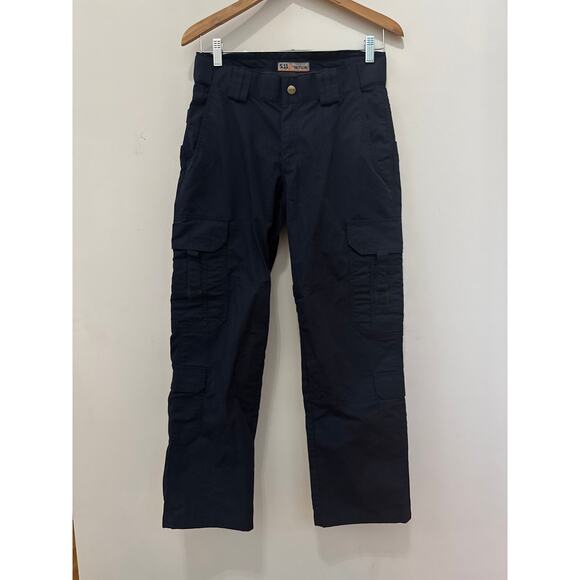 5 11 Tactical EMS Pants Size 8 Women's Dark Navy Straight Cargo Relaxed Fit - Picture 1 of 8